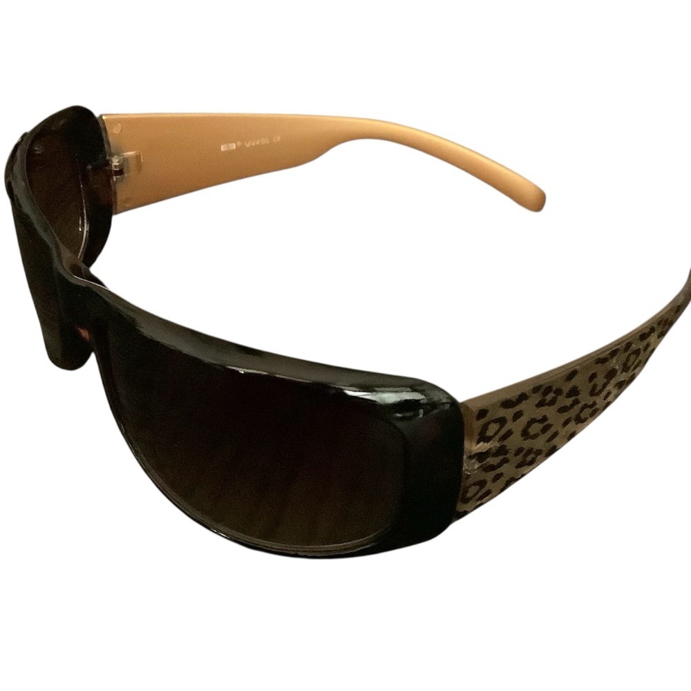 Brown Tortoiseshell Leopard Print Sunglasses (UV400)